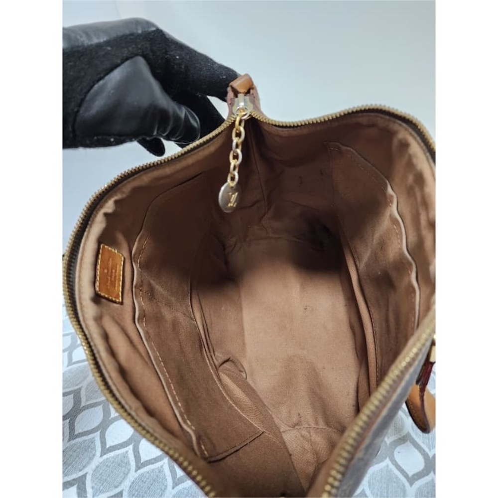 Authentic LOUIS VUITTON Monogram Palermo PM Shoulder Bag Brown - Picture 16 of 16